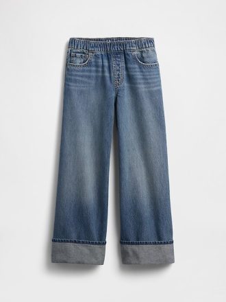 Jeans larghi e comodi a vita bassa per bambini