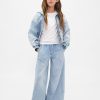 Jeans larghi e comodi in maglia a vita bassa per bambini Jeans larghi e comodi in maglia a vita bassa per bambini