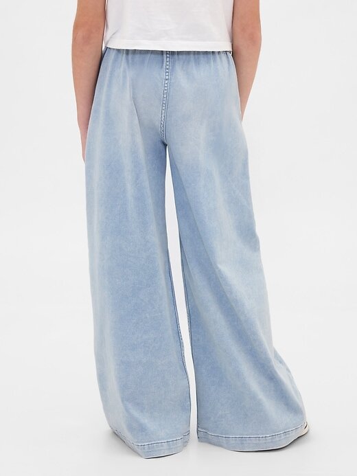 Jeans larghi e comodi in maglia a vita bassa per bambini Jeans larghi e comodi in maglia a vita bassa per bambini