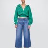 Jeans larghi e morbidi a vita media