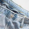 Jeans larghi in maglia stampata