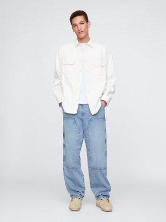 Jeans larghi ultra morbidi