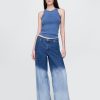 Jeans larghi ultra morbidi a vita media Jeans larghi ultra morbidi a vita media