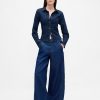 Jeans larghi ultra morbidi a vita media Jeans larghi ultra morbidi a vita media