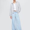 Jeans larghi ultra morbidi a vita media Jeans larghi ultra morbidi a vita media