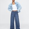 Jeans larghi ultra morbidi a vita media Jeans larghi ultra morbidi a vita media