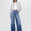Jeans larghi ultra morbidi a vita media Jeans larghi ultra morbidi a vita media