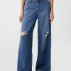 Jeans larghi ultra morbidi a vita media Jeans larghi ultra morbidi a vita media