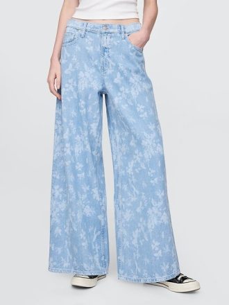 Jeans larghi ultra morbidi a vita media