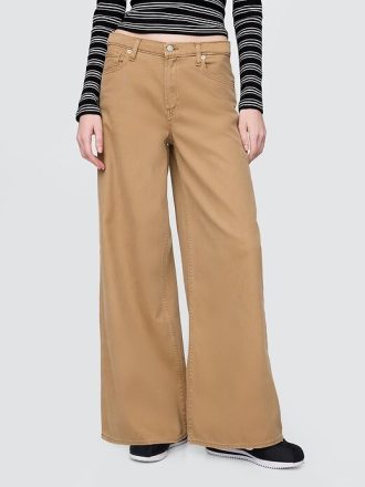 Jeans larghi ultra morbidi a vita media