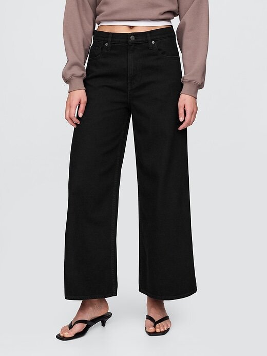 Jeans larghi ultra morbidi a vita media Jeans larghi ultra morbidi a vita media