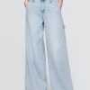 Jeans larghi ultra morbidi a vita media Jeans larghi ultra morbidi a vita media