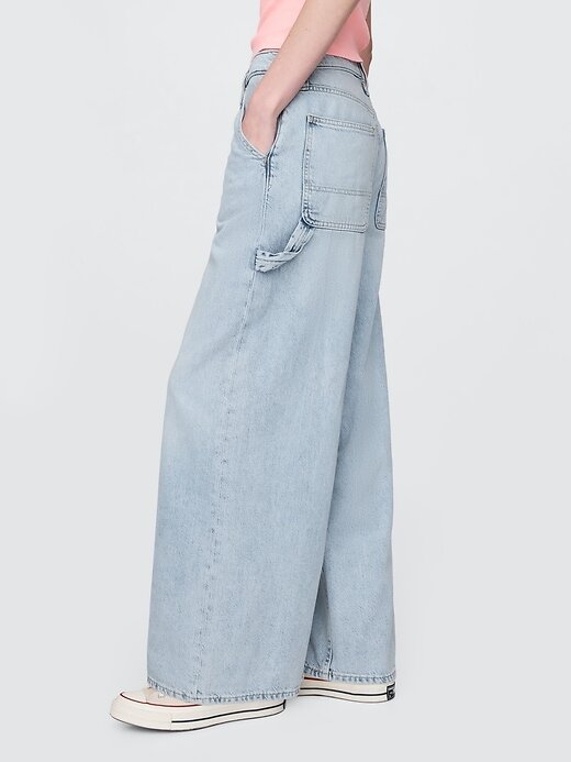 Jeans larghi ultra morbidi a vita media Jeans larghi ultra morbidi a vita media