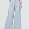 Jeans larghi ultra morbidi a vita media Jeans larghi ultra morbidi a vita media