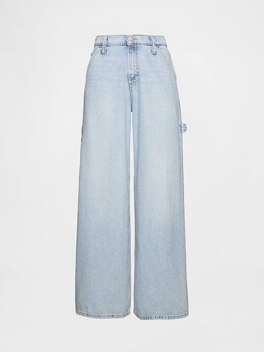 Jeans larghi ultra morbidi a vita media Jeans larghi ultra morbidi a vita media