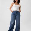 Jeans larghi ultra morbidi a vita media Jeans larghi ultra morbidi a vita media