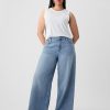 Jeans larghi ultra morbidi a vita media Jeans larghi ultra morbidi a vita media