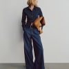 Camicia corta aderente in denim Camicia corta aderente in denim