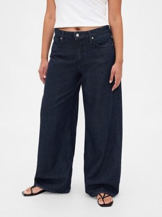 Jeans larghi ultra morbidi a vita media Curvy