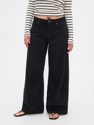 Jeans larghi ultra morbidi a vita media Curvy