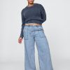 Jeans larghi ultra morbidi e facili da indossare a vita media Jeans larghi ultra morbidi e facili da indossare a vita media
