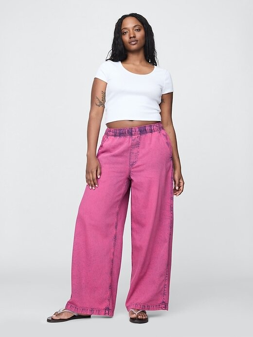 Jeans larghi ultra morbidi e facili da indossare a vita media Jeans larghi ultra morbidi e facili da indossare a vita media