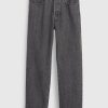 Jeans originali anni ’90 con bottoni in cotone biologico e vestibilità dritta