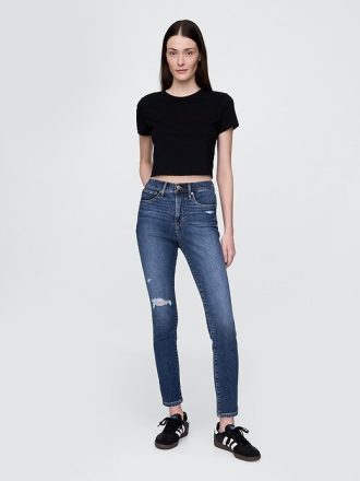 Jeans skinny a vita alta