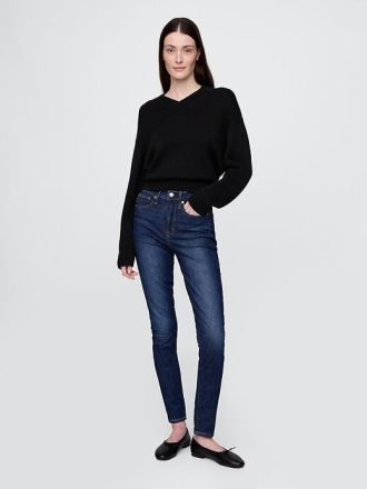 Jeans skinny a vita alta