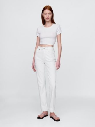 Jeans slim dritti a vita alta anni ’90
