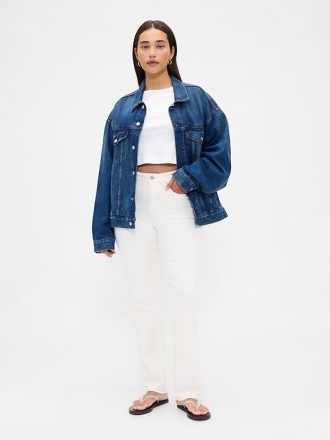 Jeans slim dritti a vita alta anni ’90