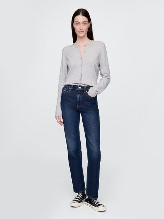 Jeans slim dritti a vita alta anni ’90