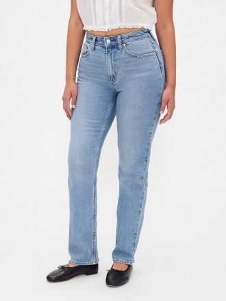 Jeans slim dritti a vita alta anni ’90