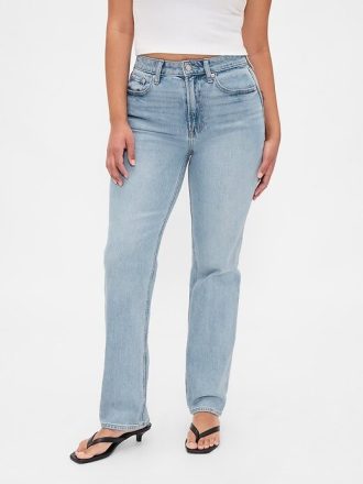 Jeans slim dritti a vita alta anni ’90