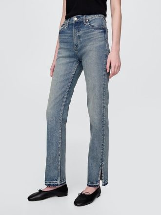 Jeans slim dritti a vita alta anni ’90