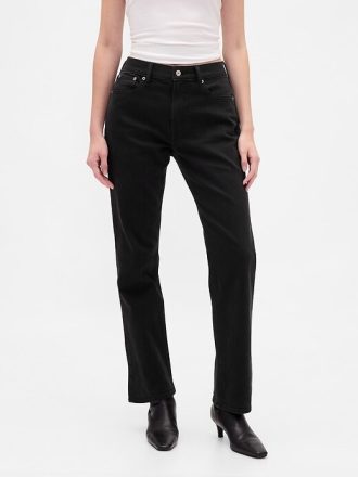 Jeans slim dritti a vita alta anni ’90