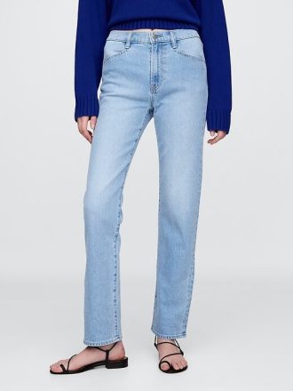 Jeans slim dritti a vita alta anni ’90
