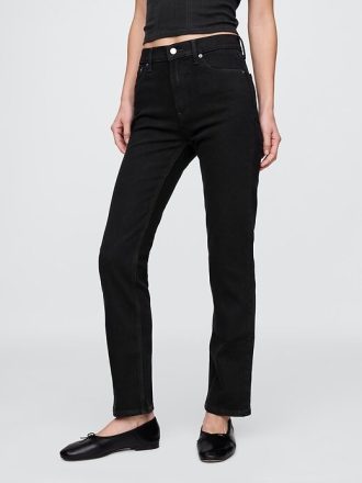 Jeans slim dritti a vita alta anni ’90
