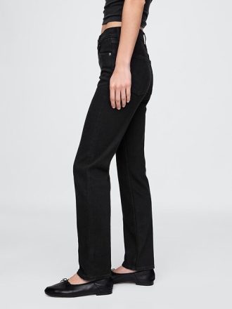 Jeans slim dritti a vita alta anni ’90