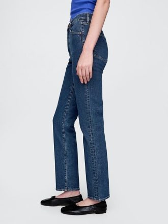 Jeans slim dritti a vita alta anni ’90