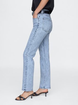 Jeans slim dritti a vita alta anni ’90