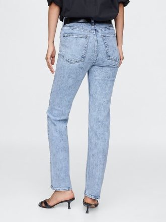 Jeans slim dritti a vita alta anni ’90