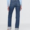 Jeans slim dritti a vita alta con risvolto anni ’90 Jeans slim dritti a vita alta con risvolto anni ’90