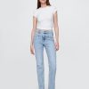 Jeans slim dritti a vita alta in stile western anni ’90