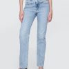 Jeans slim dritti a vita alta in stile western anni ’90