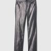 Jeans slim dritti a vita alta metallizzati anni ’90 Jeans slim dritti a vita alta metallizzati anni ’90