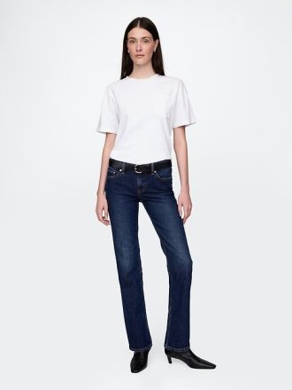 Jeans slim dritti a vita bassa anni ’90