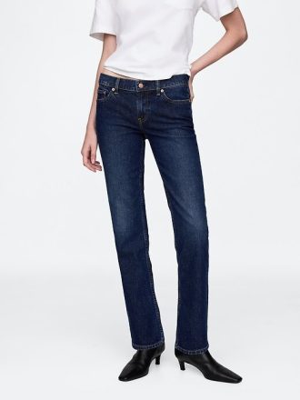 Jeans slim dritti a vita bassa anni ’90