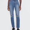 Jeans slim vintage a vita alta Jeans slim vintage a vita alta