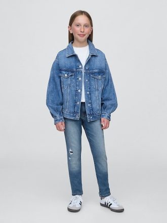 Jeans super skinny a vita media per bambini
